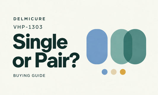 Delmicure VHP-1303 Single or Pair buying guide in Blue, Beige and Gold