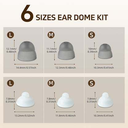 Delmicure VHP-1631L Sound Amplifier, Rechargeable Sound Amplifier with Portable Charging Case, Binaural (Beige)