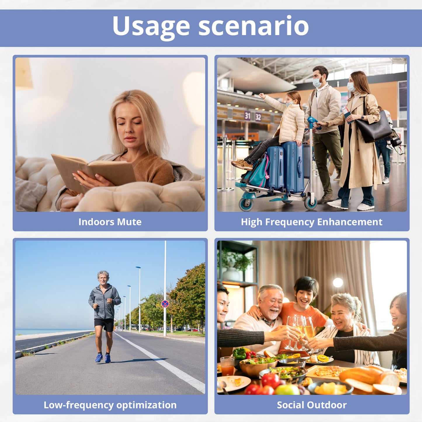 Delmicure Hearing Aids, Rechargeable Hearing Amplifiers with Portable Charging Case, Binaural (Beige)