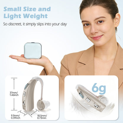 Delmicure VHP-1303 Rechargeable Personal Sound Device – Binaural (Gold)