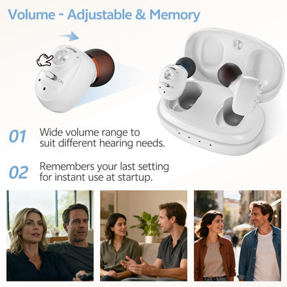 Dual-ear personal sound device white control interface detail
