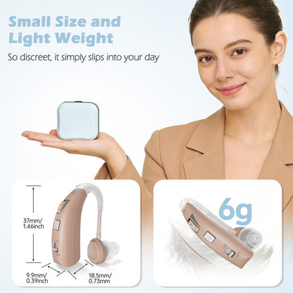 Delmicure VHP-1303 Rechargeable Personal Sound Device – Single (Beige)