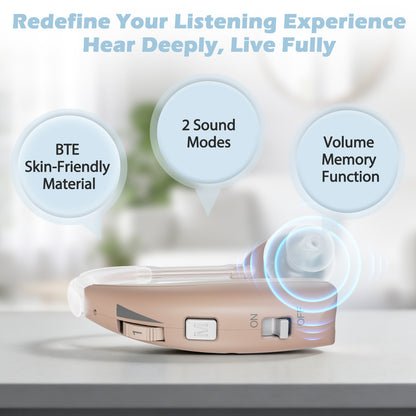 Delmicure VHP-1303 Rechargeable Personal Sound Device – Single (Beige)