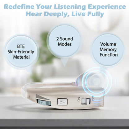 Delmicure VHP-1303 Rechargeable Personal Sound Device – Single (Gold)