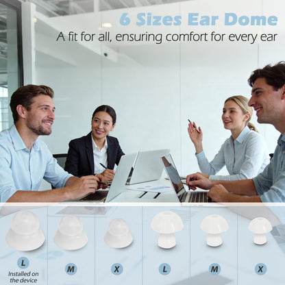 Delmicure VHP-1303 Rechargeable Personal Sound Device – Binaural (Gold)