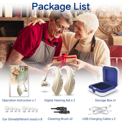 Delmicure VHP-1220AX BTE Hearing Aids with Dynamic Drive Speaker, Full Digital Signal Processing, Binarual (Gold)_6
