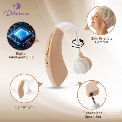Delmicure_VHP-1220_Hearing_Aid_for_Seniors_Rechargeable_Hearing_Amplifier_for_Hearing_Loss_Single_Beige_-_Regular_Speaker_1