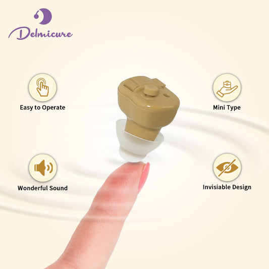 Delmicure_VHP-603_Hearing_Amplifier_for_Seniors_ITE_Hearing_Aid_with_Replaceable_Battery_Single_Beige__1