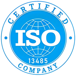 ISO 13485 certification badge