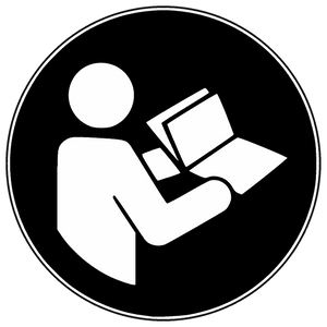 Read the instructions for use symbol