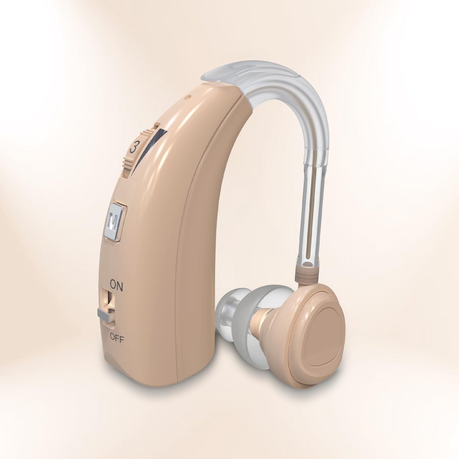 Aide Auditive Delmicure VHP-1804 - 4 Modes, Rechargeable, Derrière L'oreille, Neuf Avec Chargeur