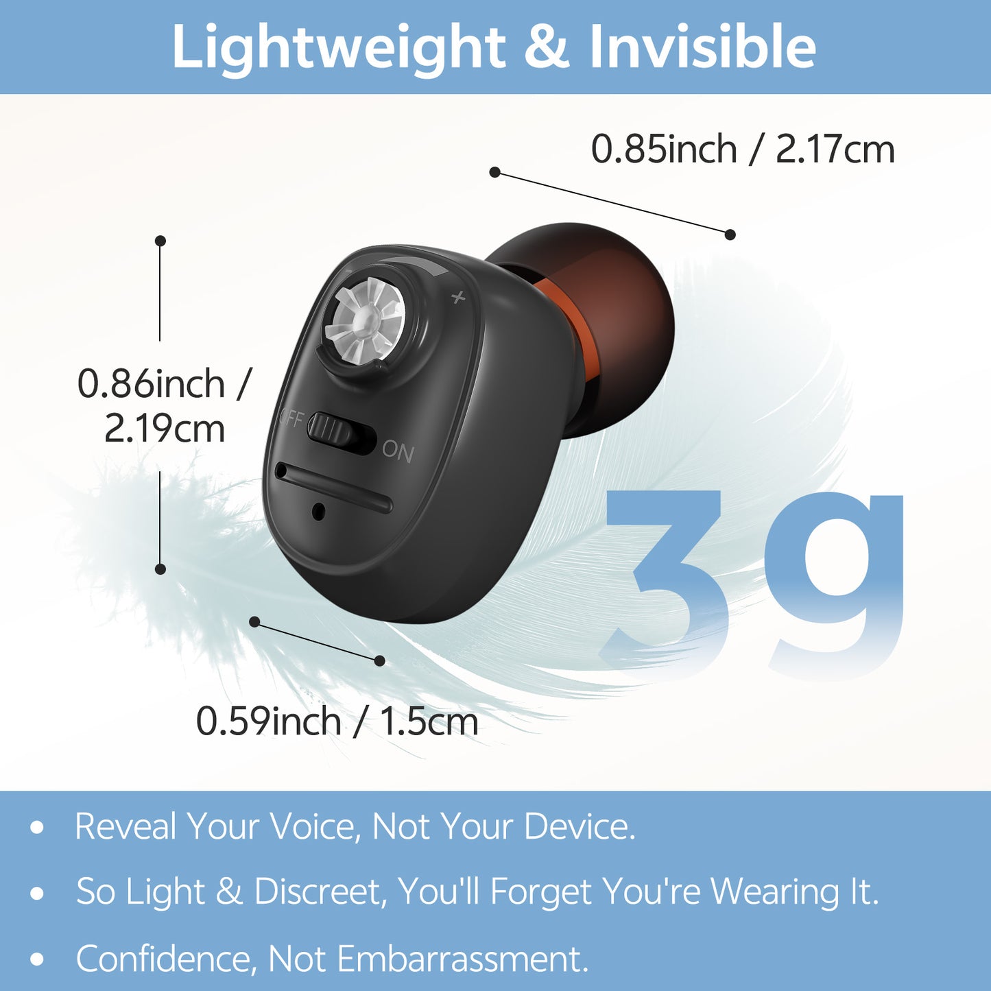 Delmicure VHP-1607 dual-ear device black size and weight overview