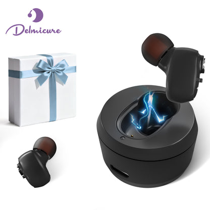 Delmicure VHP-1607 single-ear personal sound device black front view